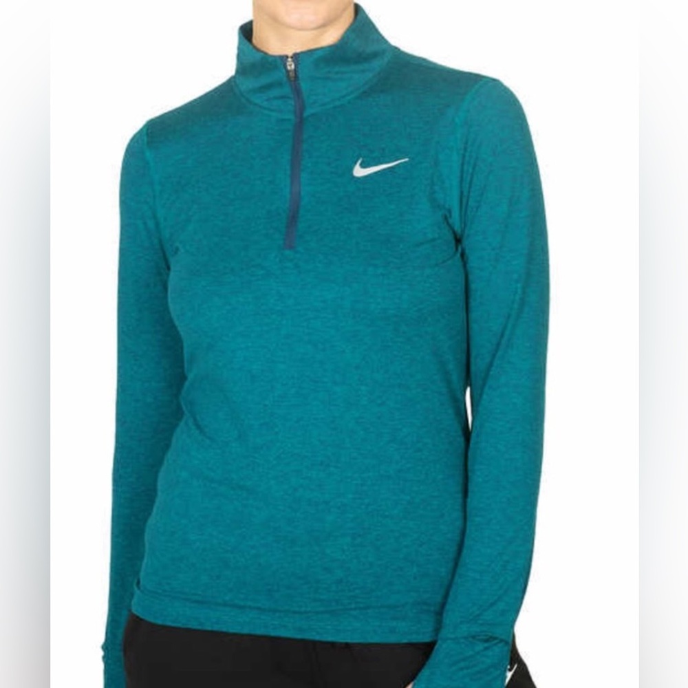 NIKE Long Sleeve T-shirt Element Women’s 1/2-Zip Running Top Sz XS
